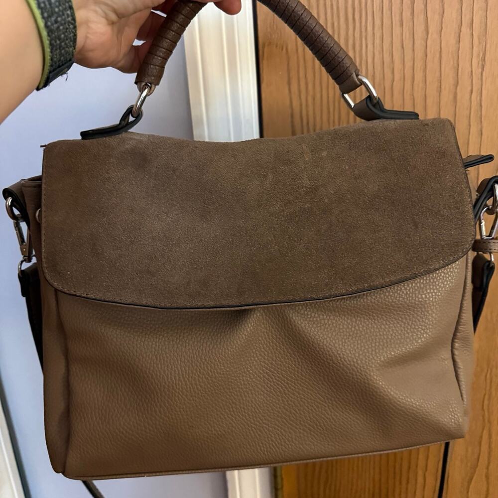 Madison West Tan crossbody bag